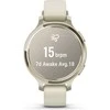 Išmanusis laikrodis Garmin Lily® 2 Active, Pilkšvos aukso spalvos su kreminės spalvos silikoniniu dirželiu