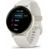 Išmanusis laikrodis Garmin vívoactive® 5 Kreminės aukso spalvos aliuminio apvadas su dramblio kaulo spalvos korpusu ir silikoniniu dirželiu