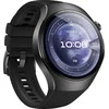Išmanusis laikrodis Huawei Watch 5 (46mm), Juodos spalvos nerūdijančio plieno korpusas su juodos spalvos fluoroelastomero dirželiu