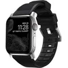 Nomad Rugged Strap, Apple Watch 42/44/45 mm, juoda / sidabrinė
