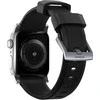 Nomad Rugged Strap, Apple Watch 42/44/45 mm, juoda / sidabrinė