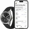Išmanusis laikrodis Withings Scanwatch 2, 42 mm,  Sidabrinės spalvos korpusas su juodos spalvos dirželiu
