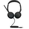 JABRA Evolve2 50 MS Stereo Ausinės on-ear Bluetooth su laidu aktyvus triukšmo slopinimas USB-A juodas Zoom Certified Certified skirta MS Te