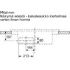 Kaitlentė su įmontuotu gartraukiu Siemens EH811BE15E