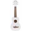 Kala Makala Soprano Shark -ukulele, valkoinen