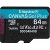 Kingston 64GB Micro SDXC kortelės stambus planas