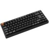 Klaviatūra Keychron K2 Version 3, 75%, su laidu &amp; Wireless, USB + RF belaidė + Bluetooth, Magnetic-mechaninė key switch, RGB LED, Juodas, Carbon