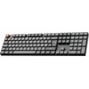 Klaviatūra Keychron K5 Max, Full-size (100%), su laidu & Wireless, USB + RF belaidė + Bluetooth, Mechaninė, RGB LED, Juodas, Pilkas