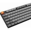 Klaviatūra Keychron K5 Max, Full-size (100%), su laidu & Wireless, USB + RF belaidė + Bluetooth, Mechaninė, RGB LED, Juodas, Pilkas