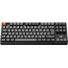 Klaviatūra Keychron K8 Max, su laidu &amp; Wireless, USB + RF belaidė + Bluetooth, Mechaninė, QWERTY, RGB LED, Juodas