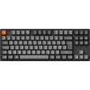 Klaviatūra Keychron K8 Max, su laidu &amp; Wireless, USB + RF belaidė + Bluetooth, Mechaninė, QWERTY, RGB LED, Juodas