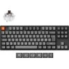 Klaviatūra Keychron K8 Max, su laidu &amp; Wireless, USB + RF belaidė + Bluetooth, Mechaninė, QWERTY, RGB LED, Juodas