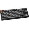 Klaviatūra Keychron K8 Max, su laidu &amp; Wireless, USB + RF belaidė + Bluetooth, Mechaninė, QWERTY, RGB LED, Juodas