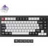 Klaviatūra Keychron Q1 HE, su laidu &amp; Wireless, USB + RF belaidė + Bluetooth, Magnetic-mechaninė key switch, QWERTY, RGB LED, Juodas, Pilkas
