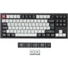 Klaviatūra Keychron Q3 HE, su laidu &amp; Wireless, USB + RF belaidė + Bluetooth, Magnetic-mechaninė key switch, RGB LED, Juodas, Carbon
