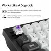 Belaidė magnetinė klaviatūra Keychron Q6H-P1, Nebula jungikliai, Nordic išdėst., Juoda