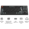 Klaviatūra Keychron V3 Ultra 80% 8K Wireless Tri-Mode Juodas Keychron POM Raudona