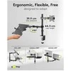 Goobay Flex nešiojamojo kompiuterio rankos monitoriaus laikiklis, juodas