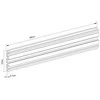 Laikiklis MultiBrackets Multibrackets M Pro Series - Single Screen Rail 68cm Juodas, Rail, Juodas, Aliuminio, Pole clamp, M Pro Series, 2kg
