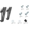 Laikiklis „Multibrackets M Pro“ serija – pakreipiamos svirtys 200 mm | VESA vertikaliai 75–200 | Maks. 30 kg | Juodas