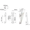 Laikiklis „Multibrackets M Pro“ serija – pakreipiamos svirtys 200 mm | VESA vertikaliai 75–200 | Maks. 30 kg | Juodas
