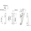 Laikiklis „Multibrackets M Pro“ serija – pakreipiamos svirtys 200 mm | VESA vertikaliai 75–200 | Maks. 30 kg | Juodas