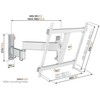 Laikiklis Vogels TVM 3445 Comfort Wandhalterung Weiss für TVs 32-65"