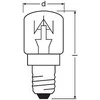 Osram 15W LED orkaitės lemputė, E14, 2700K