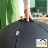 Aktyvaus sėdėjimo kamuolys Leitz Ergo, su apsauga nuo nuriedėjimo, 55cm skersmens, tamsiai pilkos sp