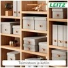 Leitz Puro laikymo dėžė su dangčiu, vidutinė, 17 l, 2 vnt. pakuotėje, Pilkas kartonas, 17 l, 270 mm, 370 mm, 200 mm