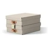 Leitz Leitz Puro Storage Box with lid, medium low, 8L, 100% recycled card, pack of 2, Pilkas, Cardboard, 8 L, 270 mm, 370 mm, 100 mm