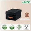 Leitz Puro laikymo dėžė su dangteliu, maža, 7 l, 100 % perdirbtas kartonas, 2 vnt. pakuotė, Juodas, kartonas, 7 l, 200 mm, 280 mm, 150 mm