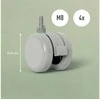 Leitz Leitz wheels for Leitz Ergo electric desk