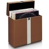 Lenco TTA-301 apsauginis dėklas vinilinėms plokštelėms, ruda/balta