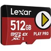 Atminties kortelė Lexar 512GB Micro SDXC Express PLAY Pro Express 7.1 UHS-I C10 U3 V30 kortelė