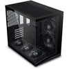 Lian Li O11 Dynamic Mini V2 Flow PC-kompiuterio korpusas, Mini-kompiuterio korpusas, ATX, Tempered Glass – inklusive 5x 120-mm-Lüfter, juodos spalvos