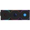 Lian Li UNI FAN TL Wireless LCD korpuso ventiliatorius, ARGB, PWM, 3er-Pack su valdikliu- Reverse Blade, 120mm, juodos spalvos