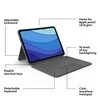 Klaviatūra ir pelė Kit Logitech Combo Touch iPad Pro 11in 1-3G