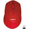 Belaidė pelė Logitech M330 Silent Plus, raudona
