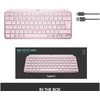 Minimalistinė Belaidė Klaviatūra su apašvietimu Logitech MX Keys Mini, Rožinės spalvos, Šiaurės šalių (Qwerty) išdėstymas