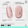 LOGITECH POP pelė su jaustukais – ROSE – BT – EMEA28i-935 – FY25,TERRA