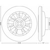Lubinis šviestuvas Philips Amigo Flat Fan Ceiling IR RD 20W+42W -tuuletinvalaisin, valkoinen