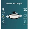 Lubinis šviestuvas Philips Lubinis ventiliatorius su lempa Bliss 929004081701, 35 W