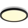 Lubinis šviestuvas „Signify Philips Hue Baltas Amb. Aurelle“ apvalus juodas panelinis šviestuvas su DS