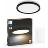 Lubinis šviestuvas Lampa sufitowa Signify Philips Hue Baltas Amb. Aurelle Panelleuchte rund Schw inkl DS