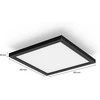 Lubinis šviestuvas Signify Philips Hue Baltas Amb. Aurelle Panelleuchte 30x30 Schw inkl DS