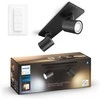 Lubinis šviestuvas Philips Hue Runner baltas ambiance -älyspottivalaisin, 2-osainen, musta, BT, 2 x 4,2 W