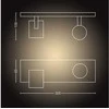 Lubinis šviestuvas Philips Hue Runner baltas ambiance -älyspottivalaisin, 2-osainen, musta, BT, 2 x 4,2 W