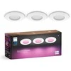„Signify Philips Hue“ įleidžiamas šviestuvas „Baltas &amp; Col. Amb. Slim“, 90 mm, 3 vnt., balta