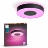 Philips Hue Baltas &amp; Color Ambiance Xamento lubinis šviestuvas apvalus juodas • M